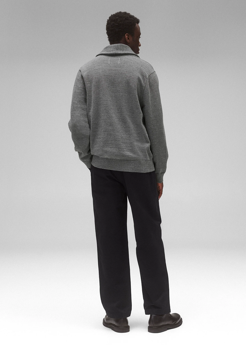 Cotton Slub Laurel Cardigan - Heather Carbon - Reigning Champ Canada - Danali