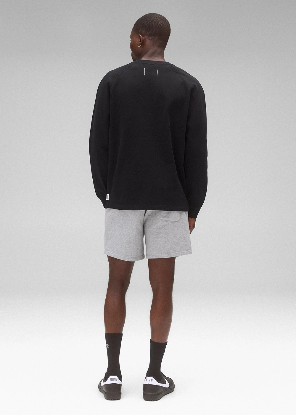 Reigning Champ Heavyweight Jersey Relaxed Longsleeve Black - Danali