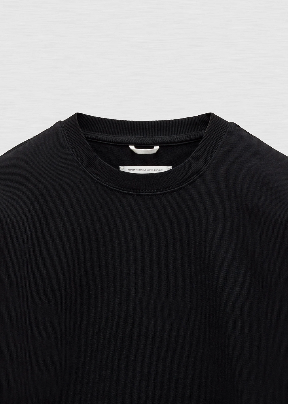 Reigning Champ Heavyweight Jersey Relaxed Longsleeve Black - Danali