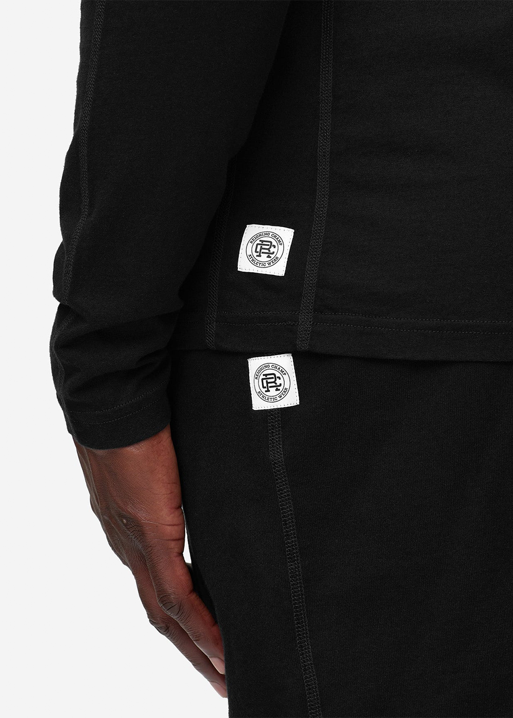 Lightweight Jersey Long Sleeve T-Shirt - Black - Reigning Champ Canada - Danali