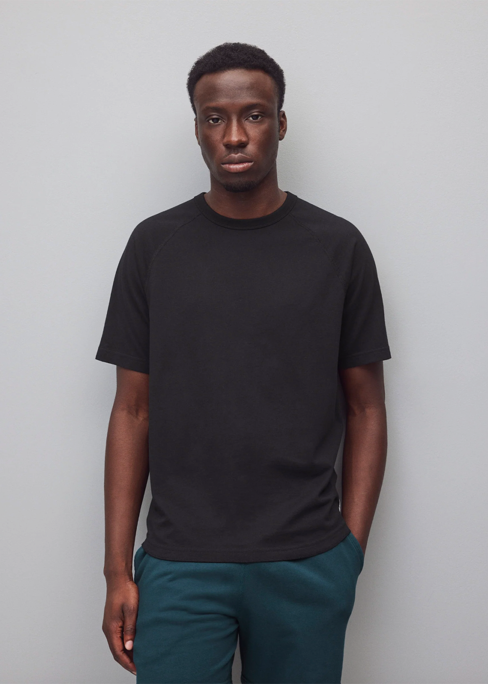 Lightweight Jersey Raglan Standard T-Shirt - Black - Reigning Champ Canada - Danali