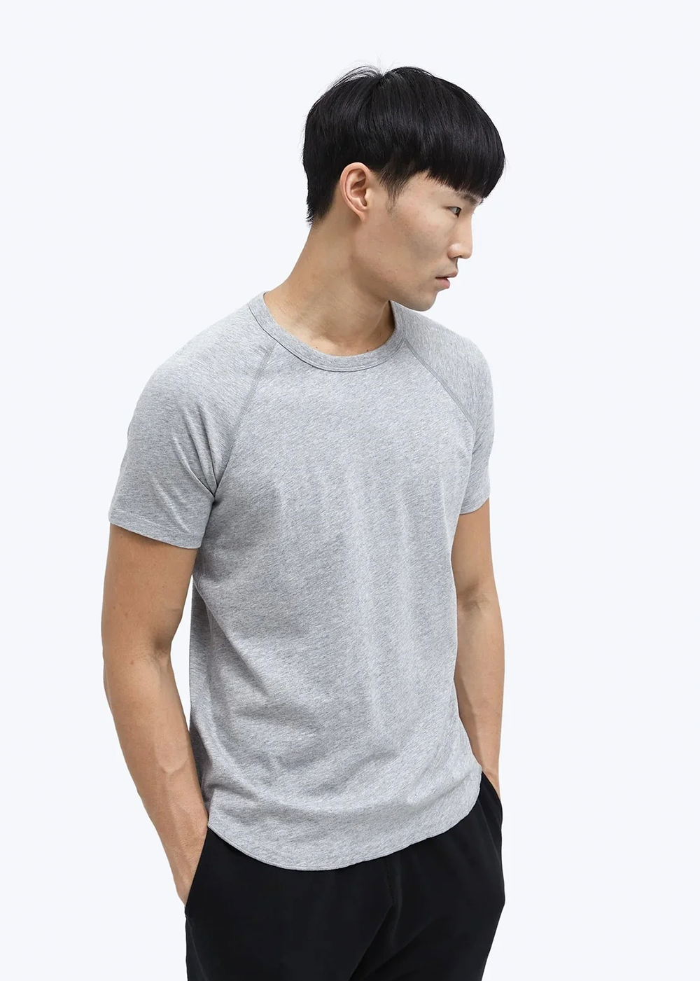 Lightweight Jersey Raglan T-Shirt - Heather Grey - Reigning Champ Canada - Danali