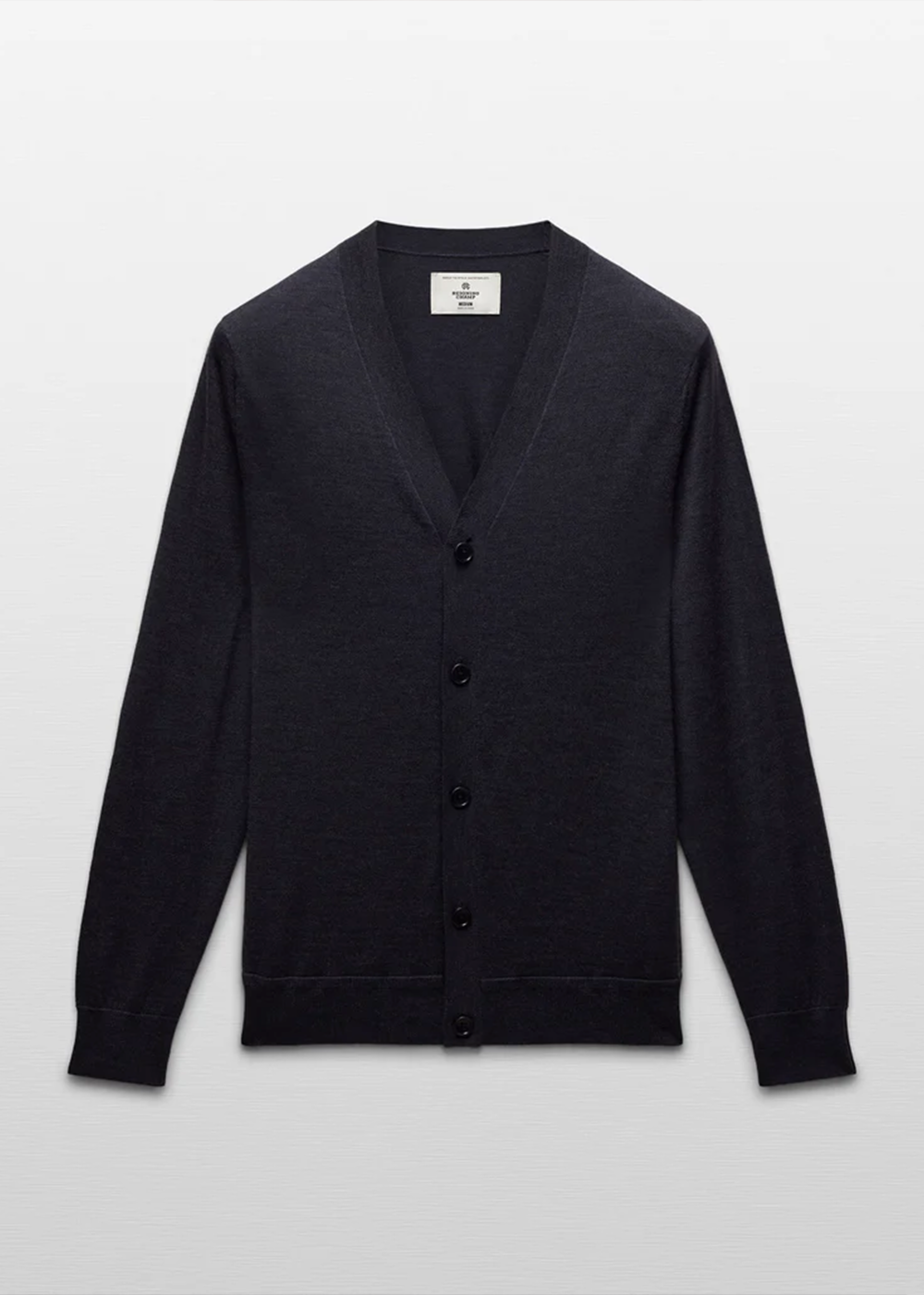 Lightweight Merino Harry Cardigan - Heather Navy - Reigning Champ Canada - Danali