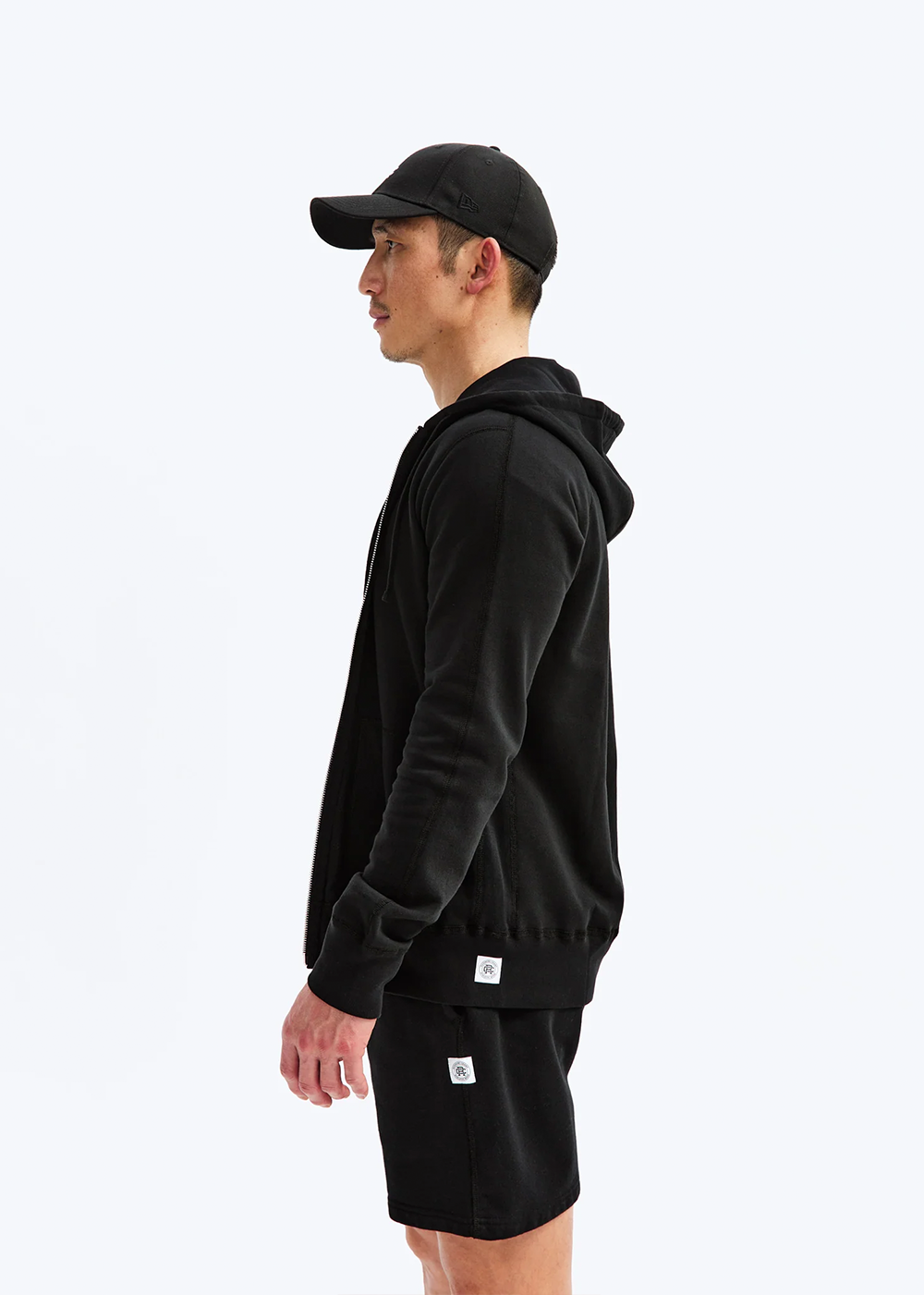 Lightweight Terry Slim Zip Hoodie - Black - Reigning Champ Canada - Danali