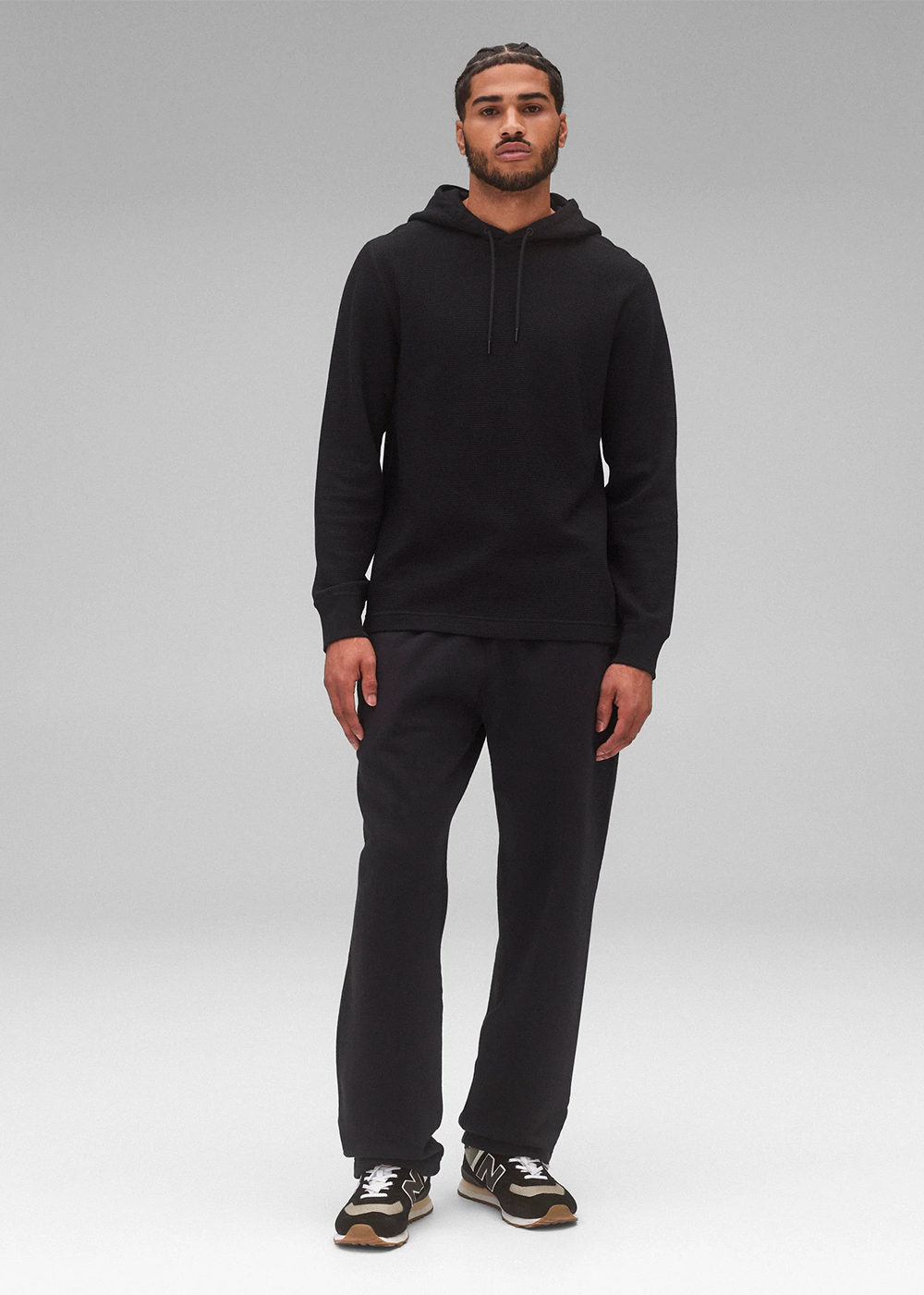 Lightweight Waffle Hoodie - Black - Reigning Champ Canada - Danali