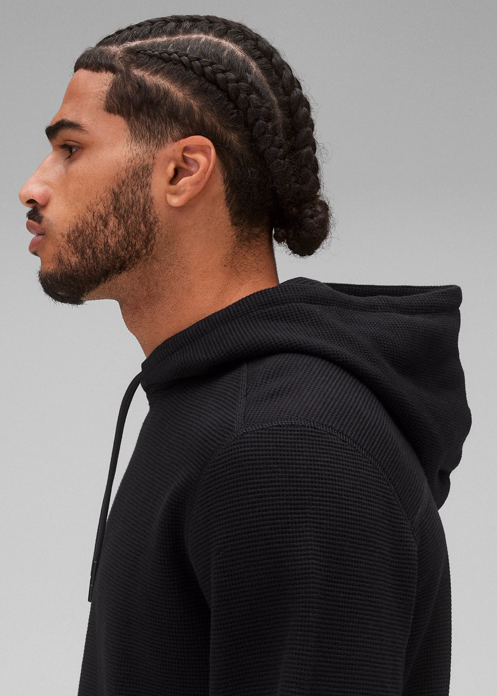 Lightweight Waffle Hoodie - Black - Reigning Champ Canada - Danali