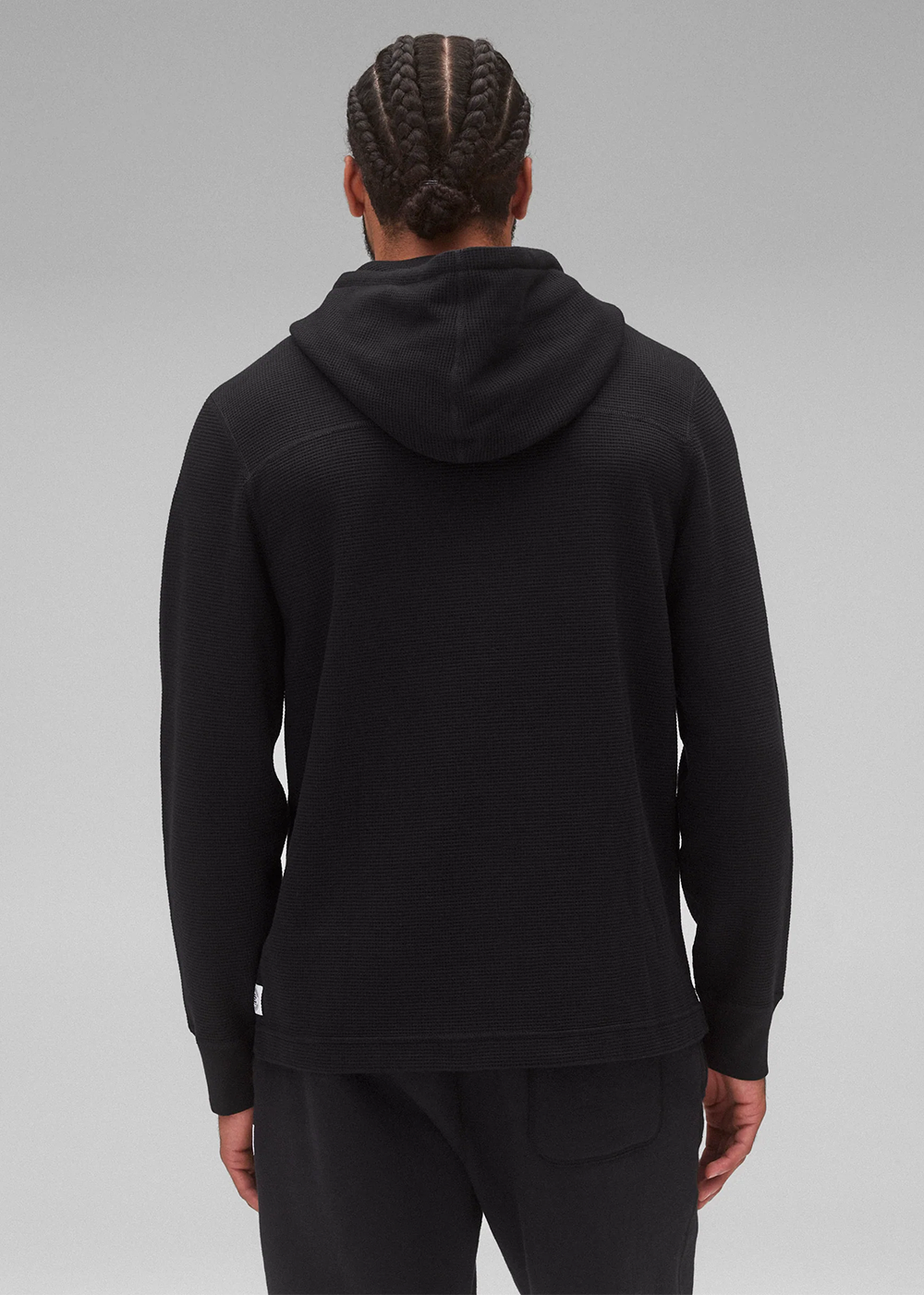 Lightweight Waffle Hoodie - Black - Reigning Champ Canada - Danali