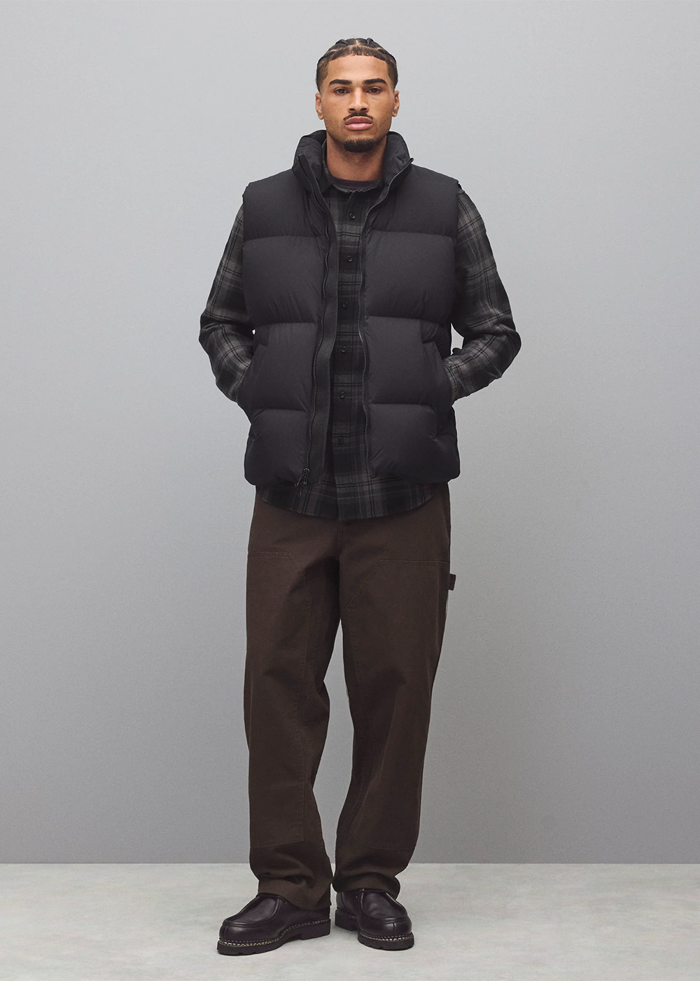Matte Ripstop Franchise Down Vest - Black - Reigning Champ Canada - Danali