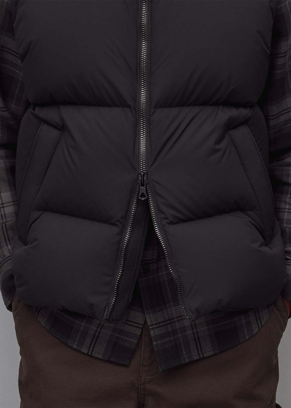 Matte Ripstop Franchise Down Vest - Black - Reigning Champ Canada - Danali