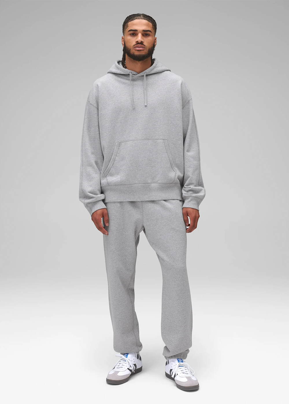 Midweight Terry Relaxed Hoodie - Heather Grey - Reigning Champ Canada - Danali