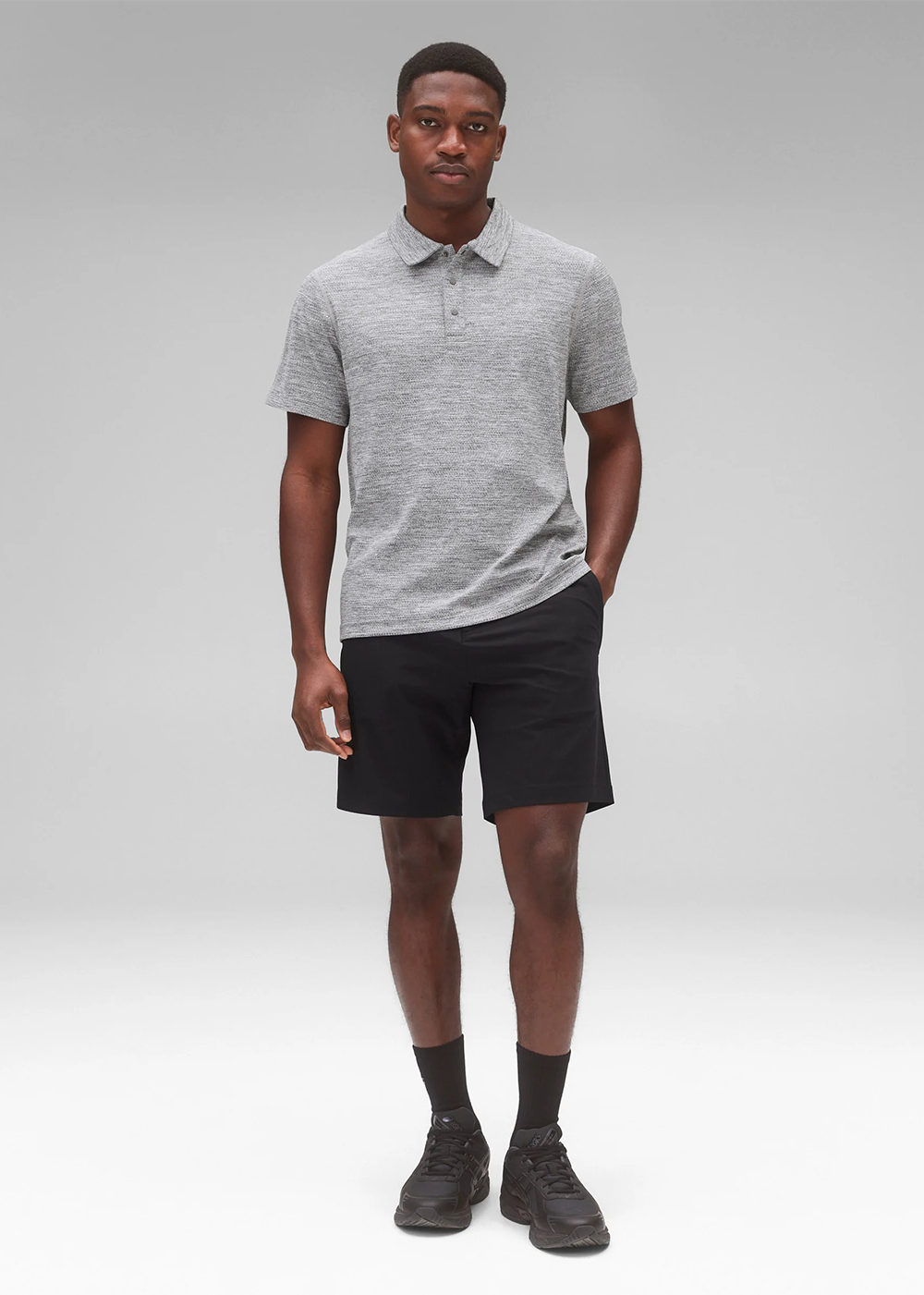 Stretch Warp Knit Coach's Short 9"- Black - Reigning Champ Canada - Danali