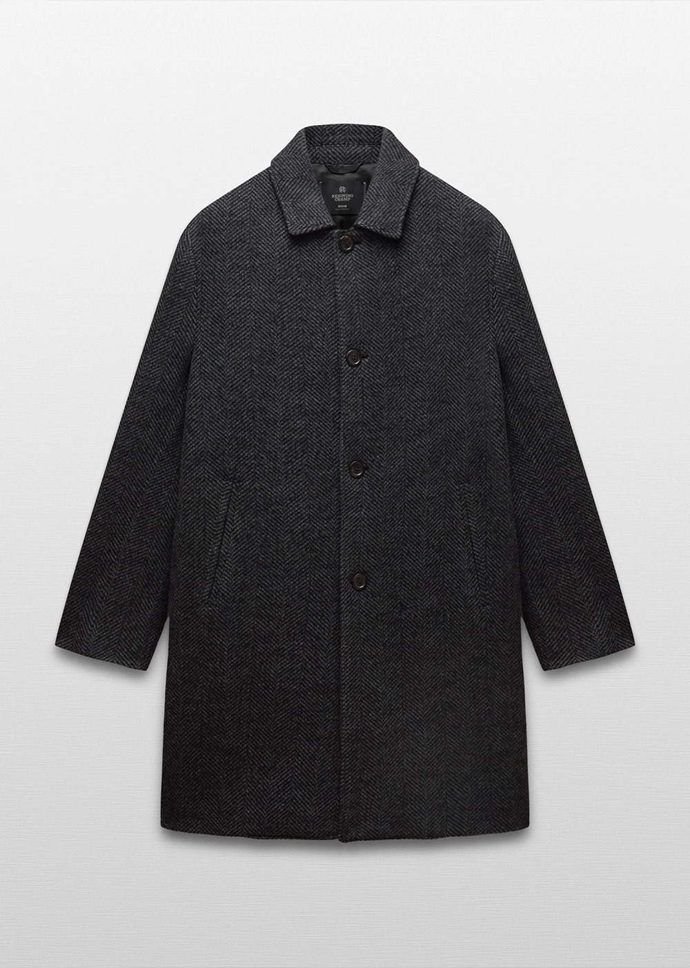 Wool Herringbone Scout Coat - Herringbone Black/Grey - Reigning Champ Canada - Danali