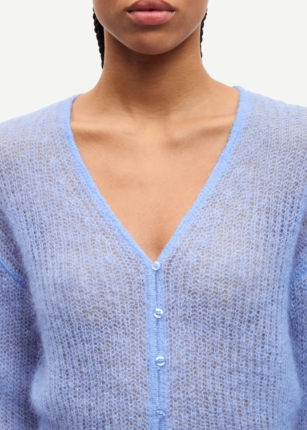Sapoppie Cardigan - Della Robbia Blue - Samsoe Samsoe Canada - Danali