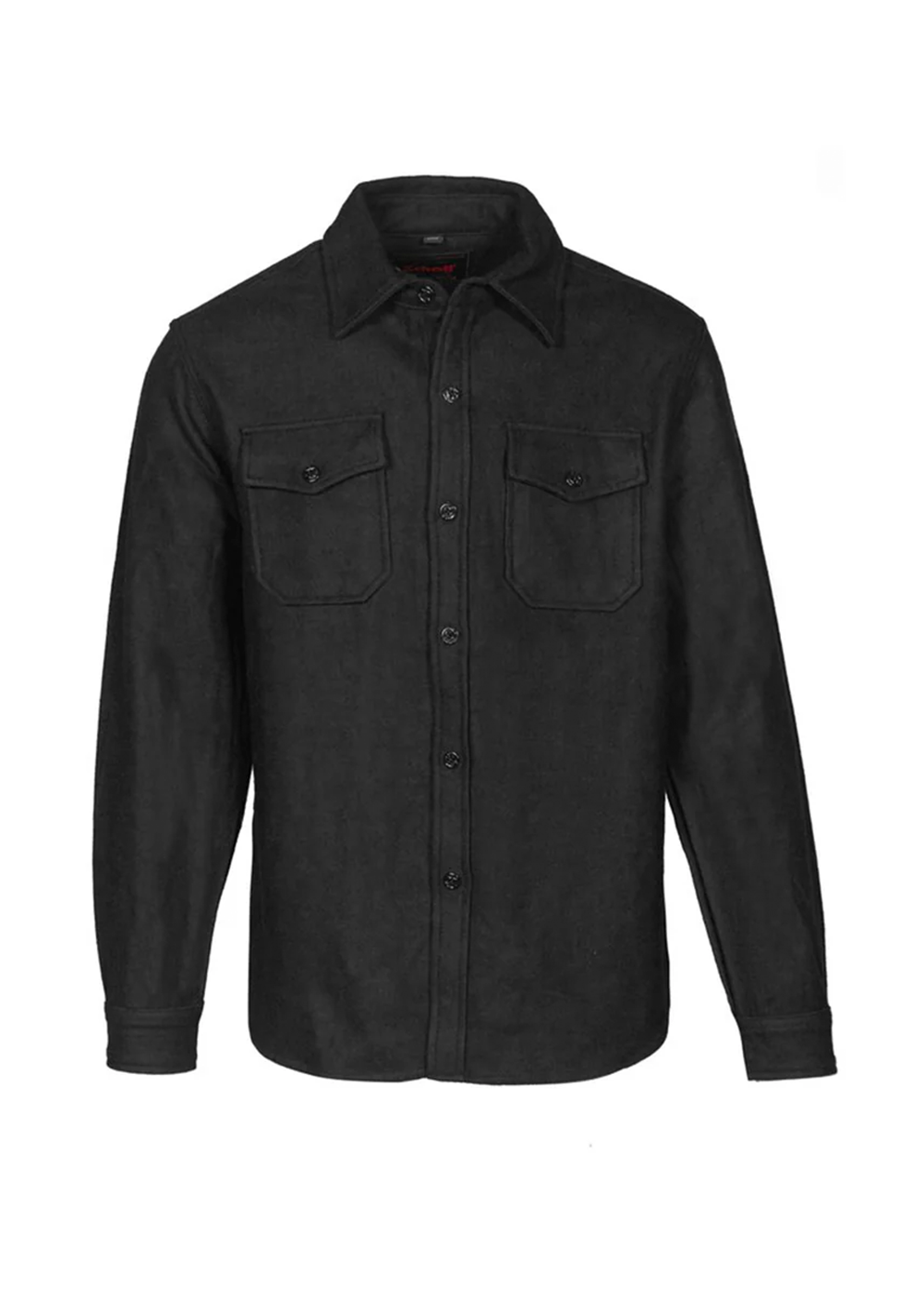 Schott CPO Wool Shirt - 7810 - Black - Schott Canada - Danali