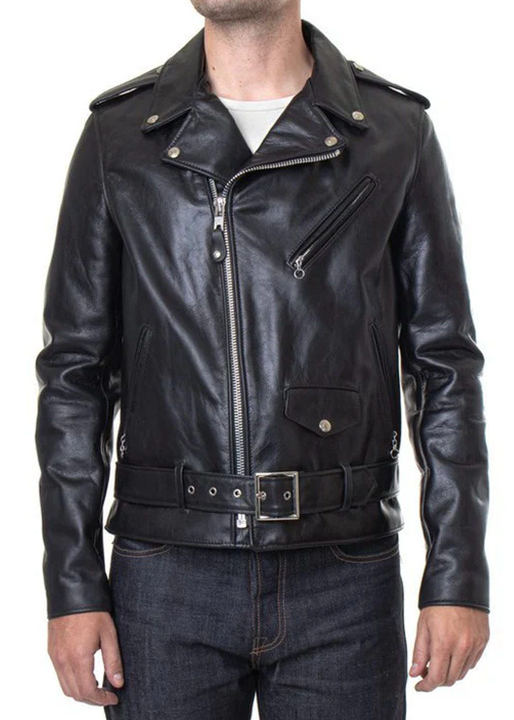 Cowhide Leather Jacket - Black - Schott Canada - Danali