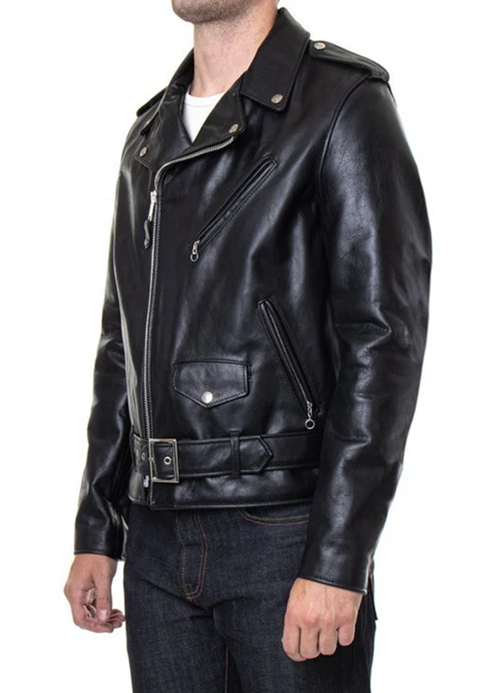 Cowhide Leather Jacket - Black - Schott Canada - Danali