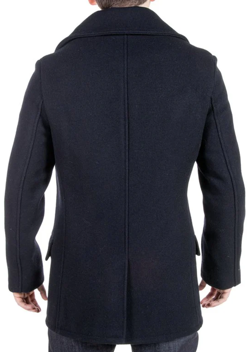 Melton Wool Peacoat - 782USA - Navy - Schott Canada - Danali