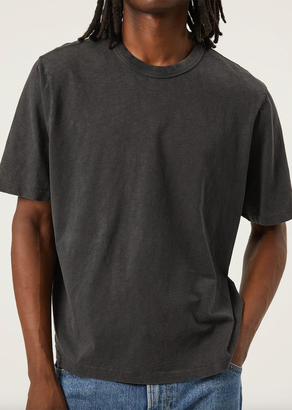 Slub Cotton Tee - Black - Corridor Canada - Danali - TS0088