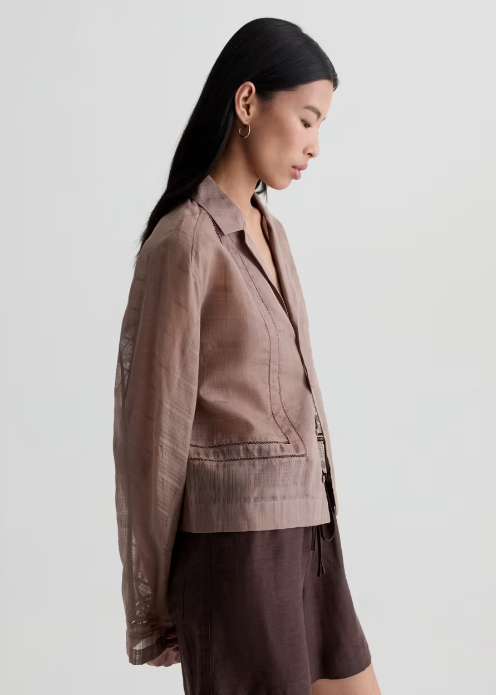 Ellah Silk Shirt - Cork - AG Jeans Canada - Danali - TXC71707CORK