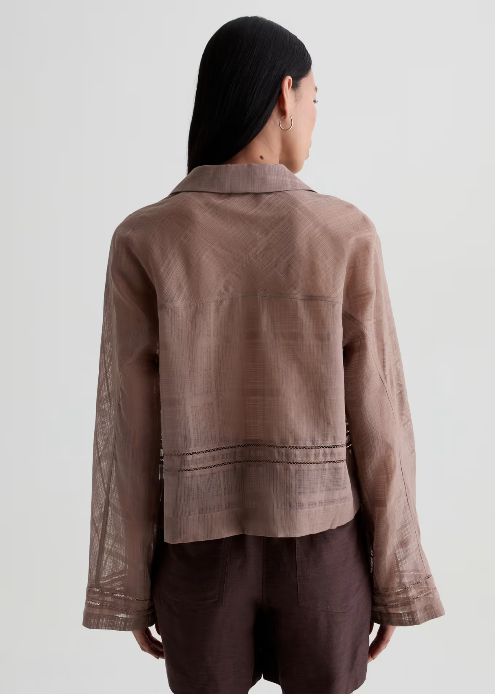 Ellah Silk Shirt - Cork - AG Jeans Canada - Danali - TXC71707CORK