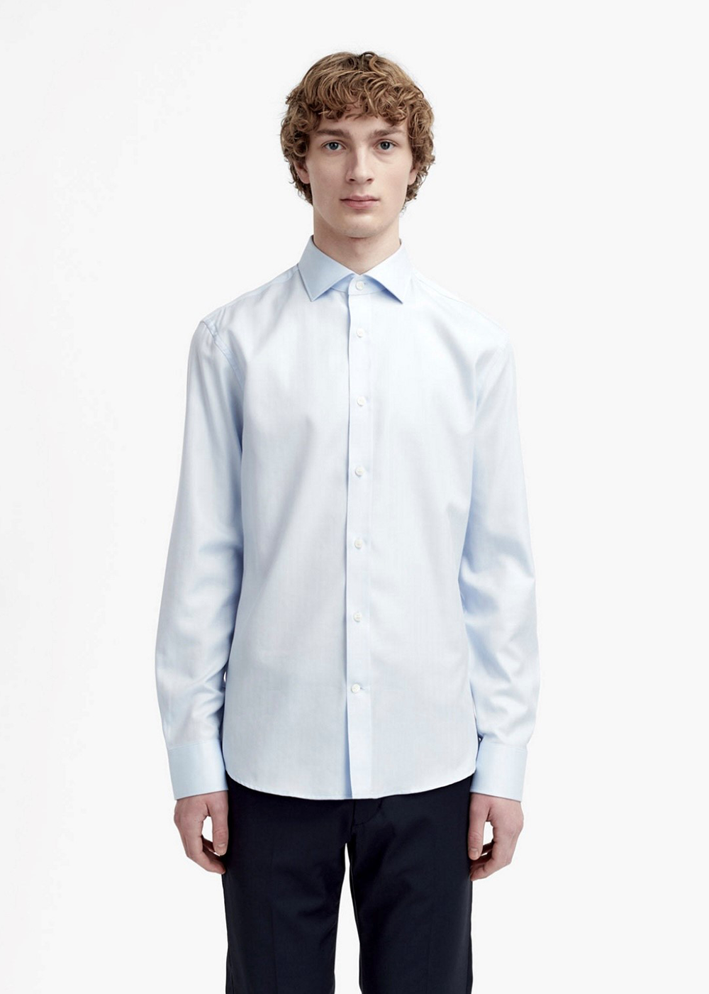 Adley C Shirt - Light Blue - Tiger of Sweden Canada - Danali