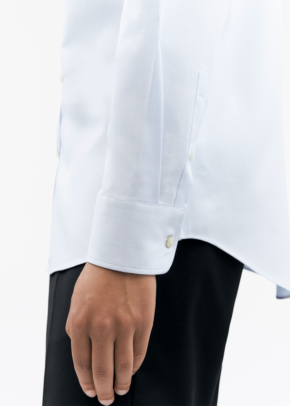 Adley C Stretch Shirt - Light Blue - Tiger of Sweden Canada - Danali