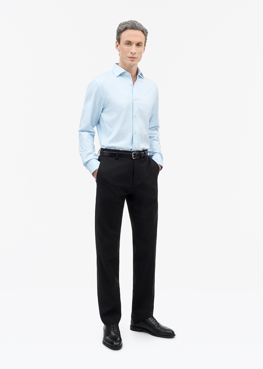 Adley Shirt - Light Blue - Tiger of Sweden Canada - Danali