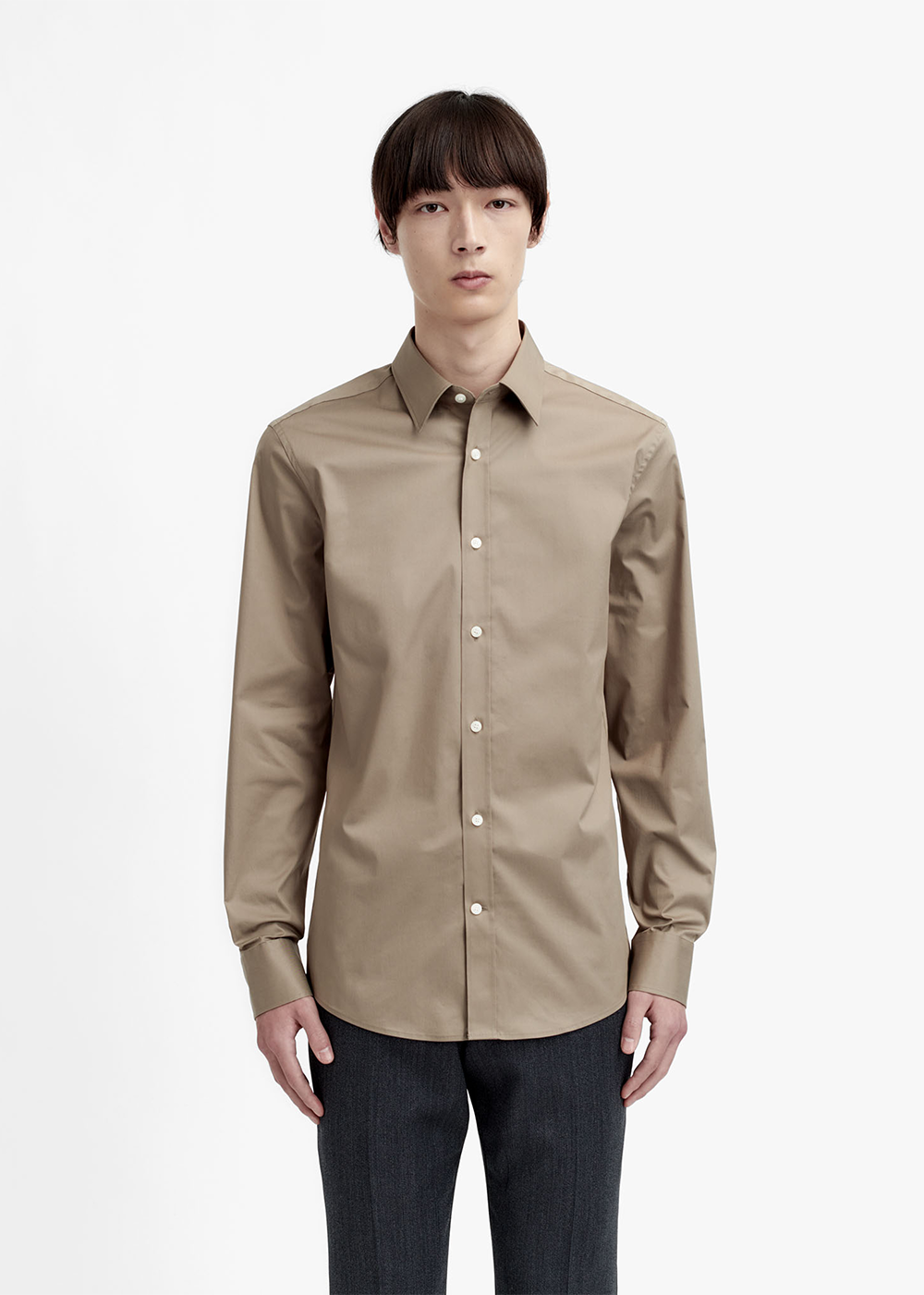 Adley Shirt - Light Brown - Tiger of Sweden Canada - Danali