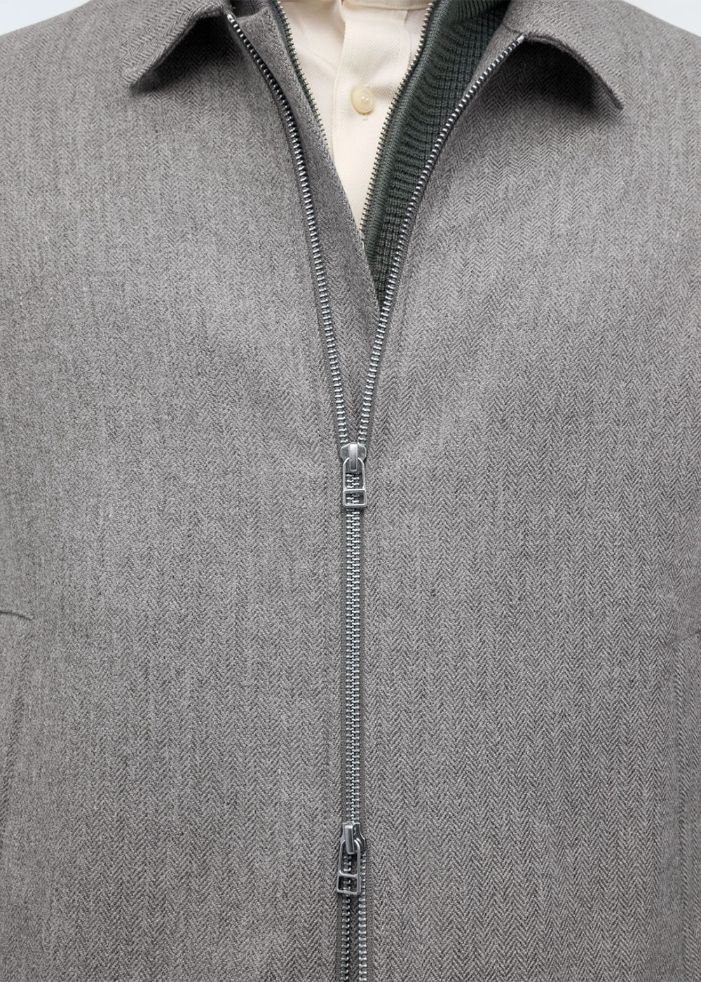 Barnaby Zip Jacket - Grey Melange - Tiger of Sweden Canada - Danali