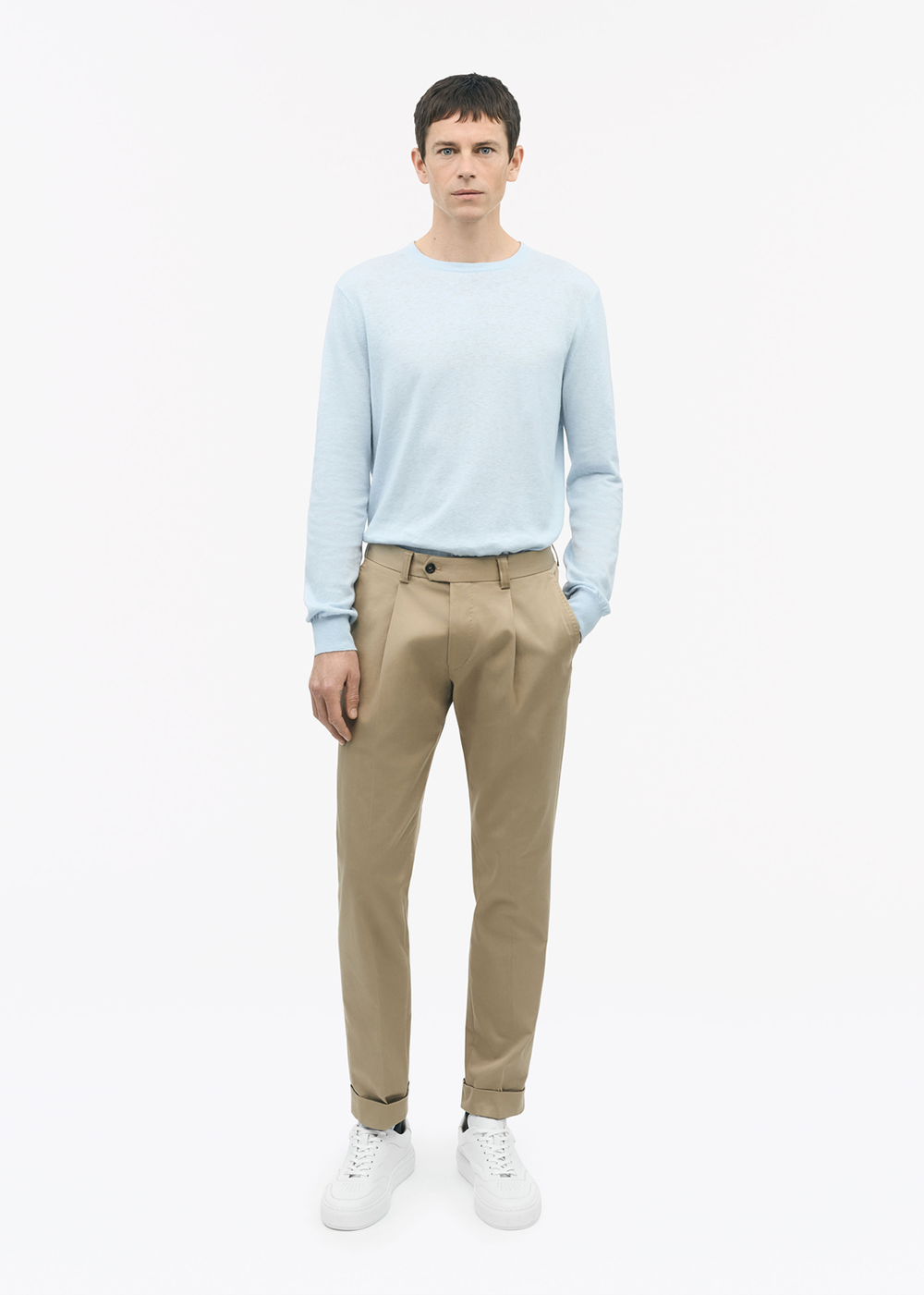 Connor Sweater - Light Blue - Tiger of Sweden Canada - Danali