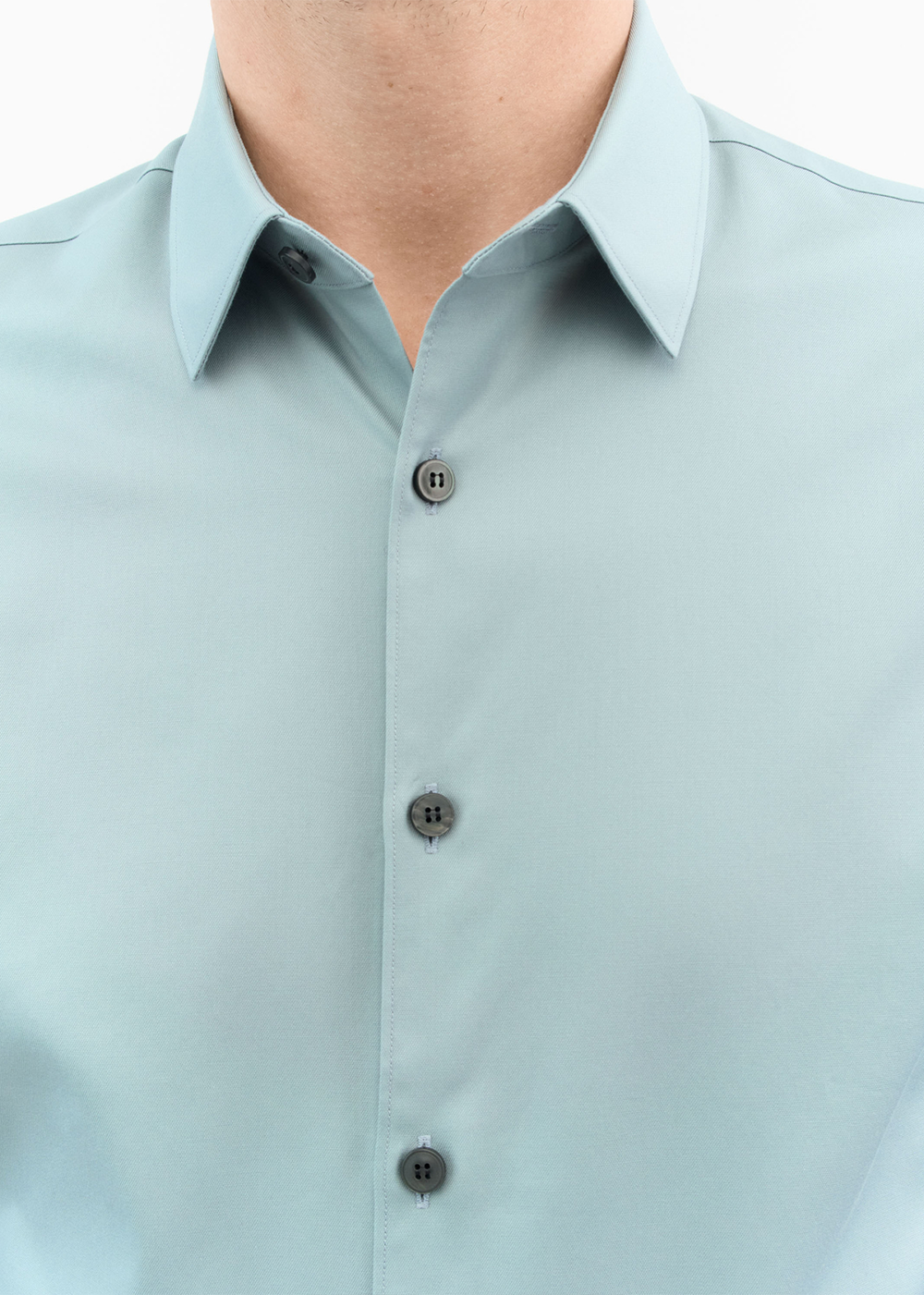 Filbrodie Cotton Twill Shirt - Dust Blue - Tiger of Sweden Canada - Danali
