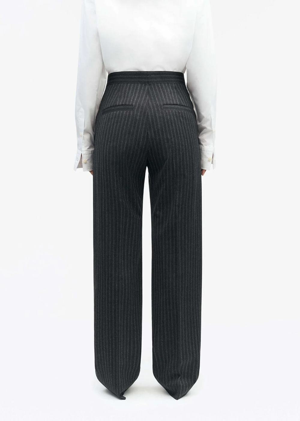 Fragria Trousers - Dark Grey Melange - Tiger of Sweden Canada - Danali