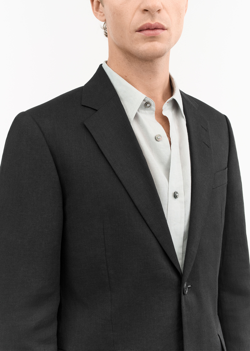 Justin Linen Blazer - Black - Tiger of Sweden Canada - Danali
