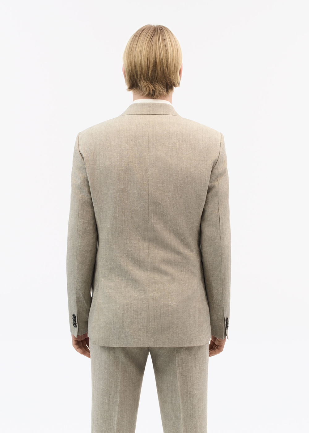 Justin Linen Stretch Slub Blazer- Pale Sand - Tiger of Sweden Canada - Danali