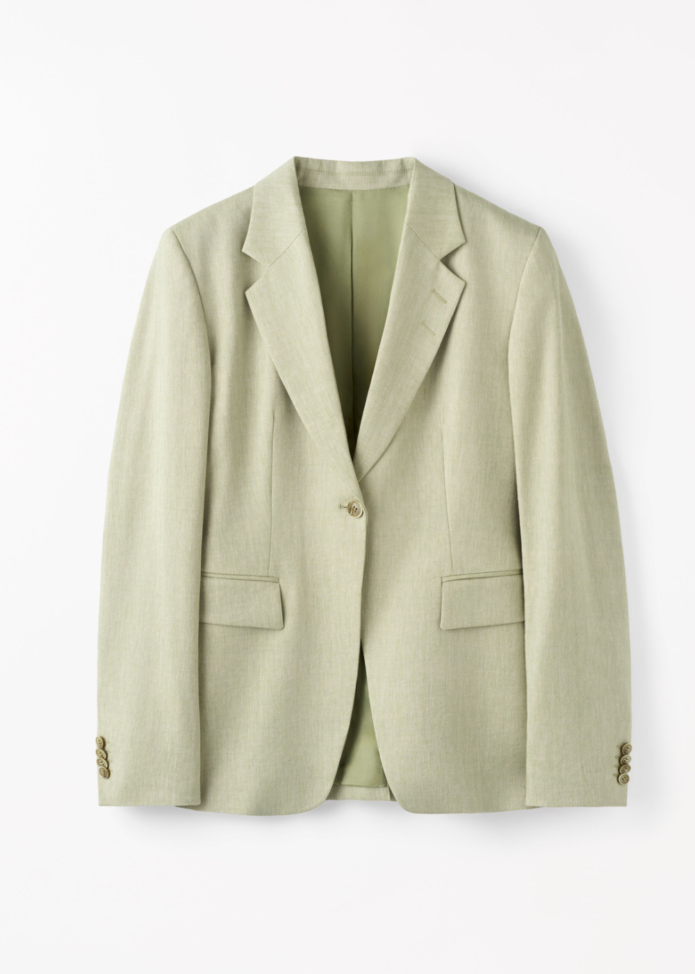 Narina Linen Herringbone Blazer - Sage Wisdom - Tiger of Sweden Canada - Danali