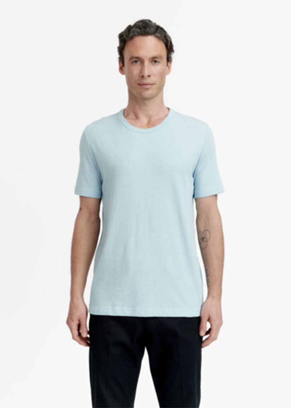 Olaf T-Shirt - Light Blue - Tiger of Sweden Canada - Danali