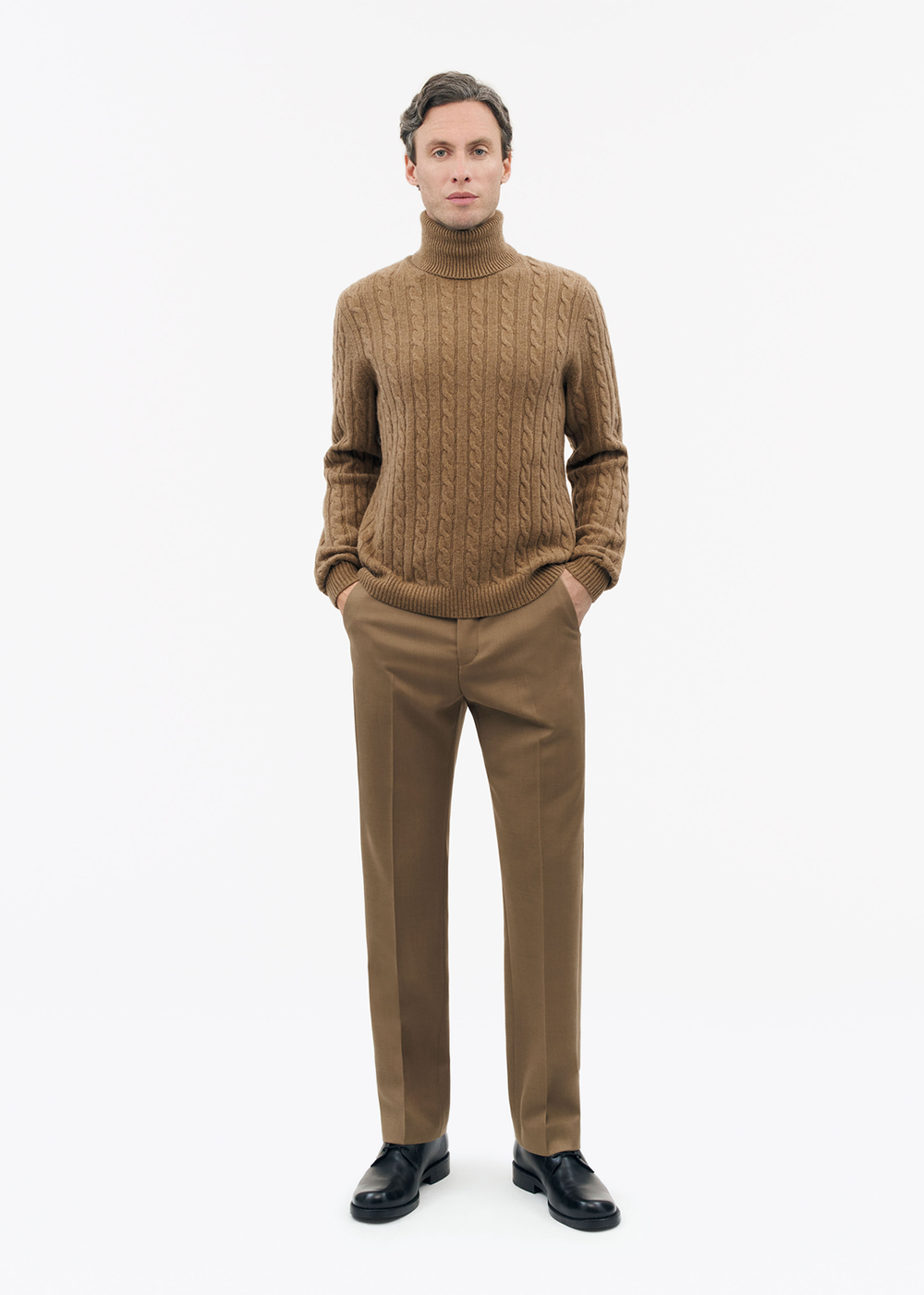 Patrik Turtleneck Sweater - Tannin - Tiger of Sweden Canada - Danali
