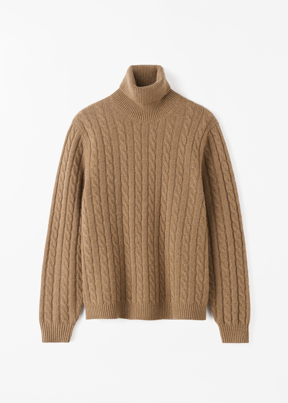 Patrik Turtleneck Sweater - Tannin - Tiger of Sweden Canada - Danali