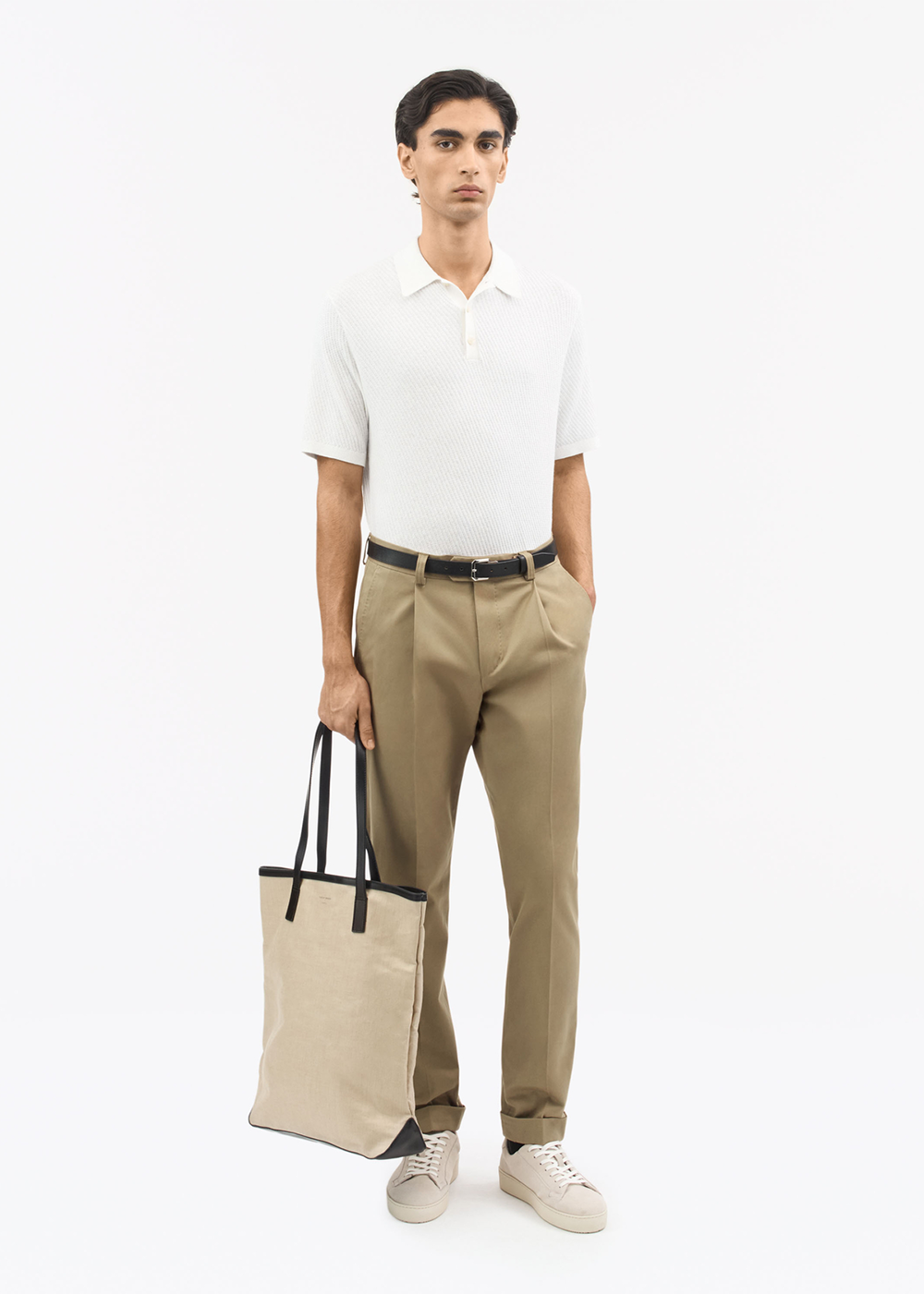 Reid Cotton Cashmere Sweater - Pure White - Tiger of Sweden Canada - Danali