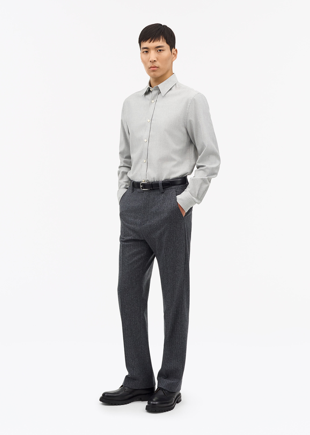 Spenser Shirt - Light Grey - Tiger of Sweden Canada - Danali