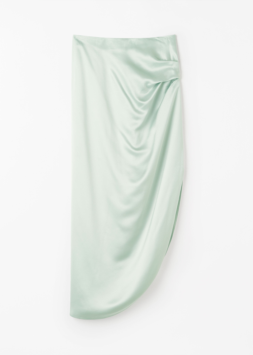 Valenie Satin Skirt - Faded Green - Tiger of Sweden Canada - Danali