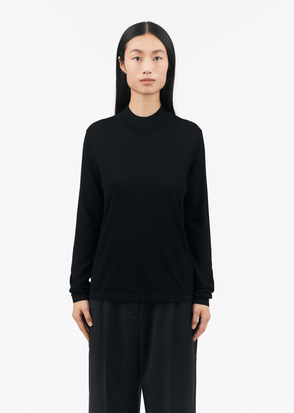 Winnie Mockneck Sweater - Black - Tiger of Sweden Canada - Danali