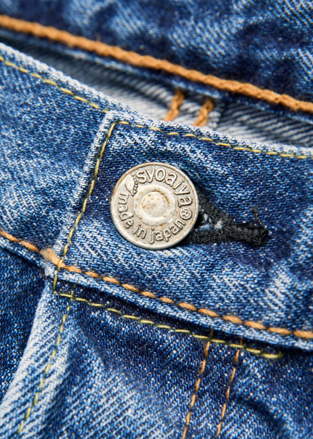 14oz Nep Denim Natural Used Wash Relaxed Tapered Jean - Indigo/White - Pure Blue Japan Canada - Danali - USED-019