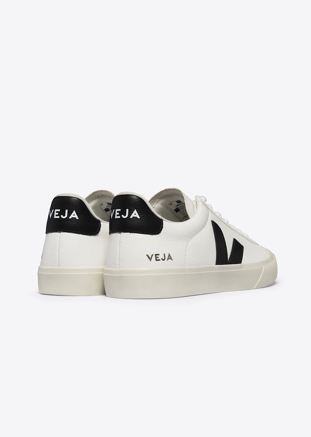 Veja Men's Campo Leather Sneakers White Black - Veja Sneakers Canada - Danali