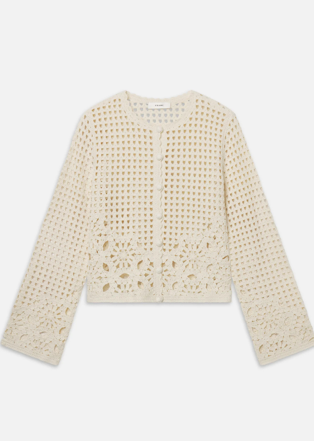 The Postcard Cardi - Cream - FRAME Canada - Danali - WE26KSW036-CREA