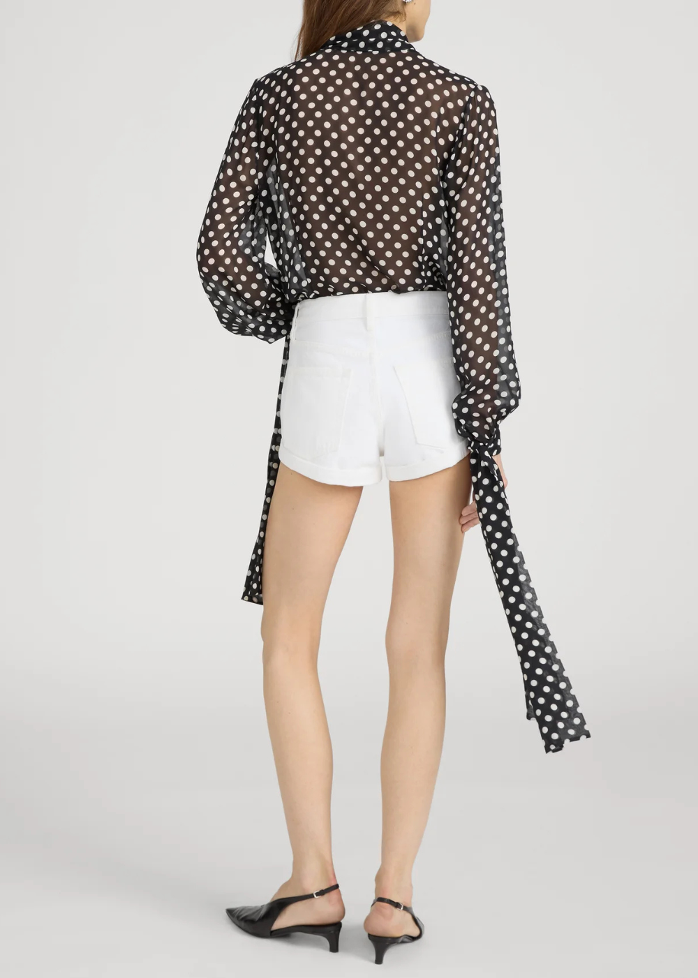 The Polka Dot Nouvelle Blouse - Black Multi - FRAME Canada - Danali - WE26WBL008-BKMU