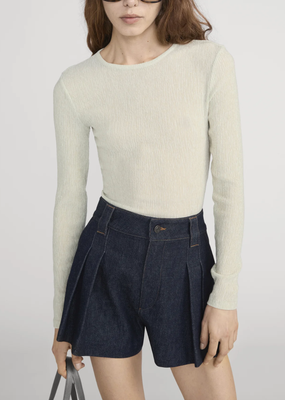 The Dimensional Mesh Top - Soft Lime - FRAME Canada - Danali - WS26JKT013-STLM