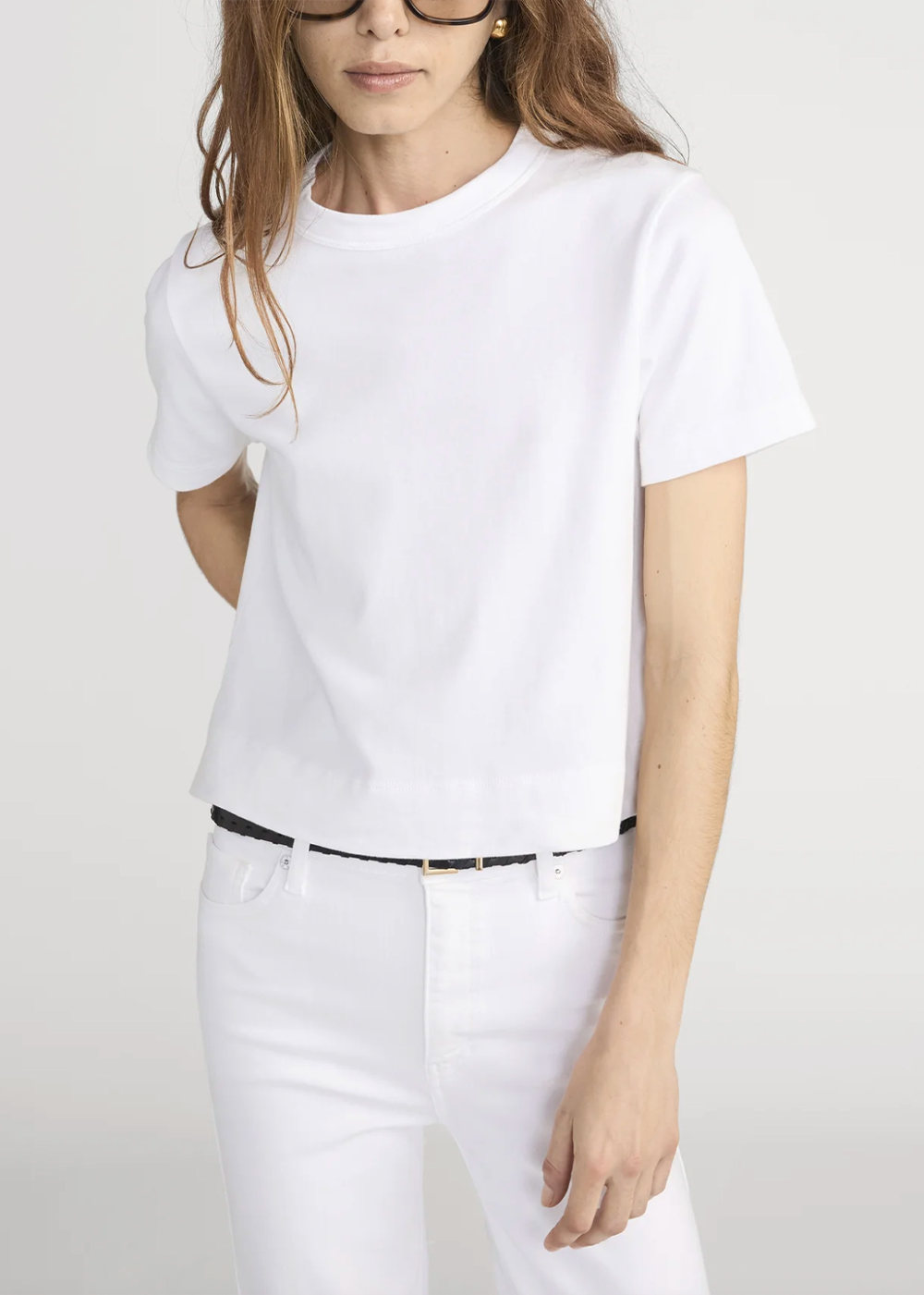 The Boxy Tee - White - FRAME Canada - Danali - WS26JTE008-WHT