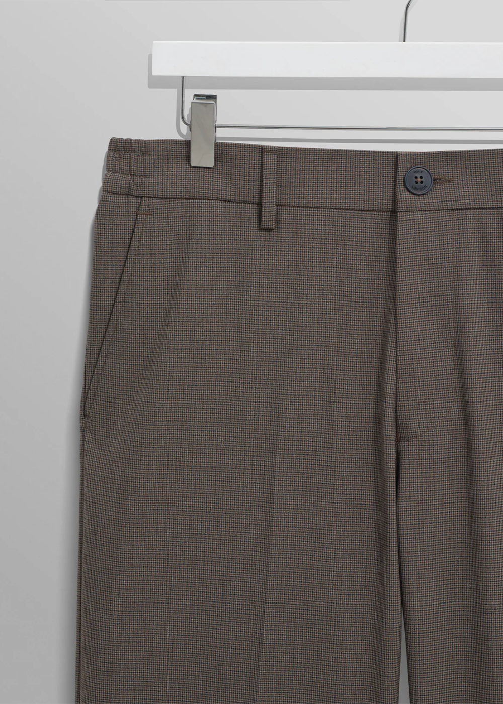 Bayham Trouser Micro Puppytooth - Brown - Wax London Canada - Danali