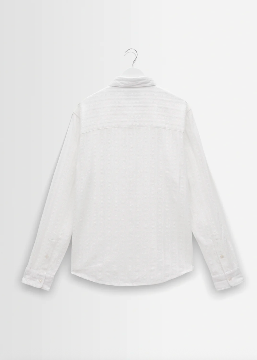 Dartford LS Shirt Dobby Stripe Cotton - White - Wax London Canada - Danali